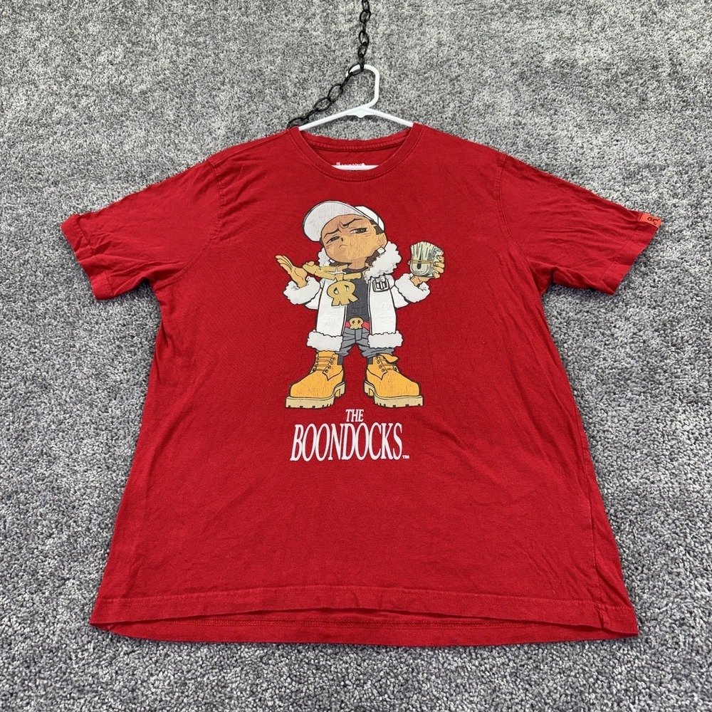 The Boondocks Shirt Mens Large Red Riley Freeman Graphic Tee Cartoon TV Show